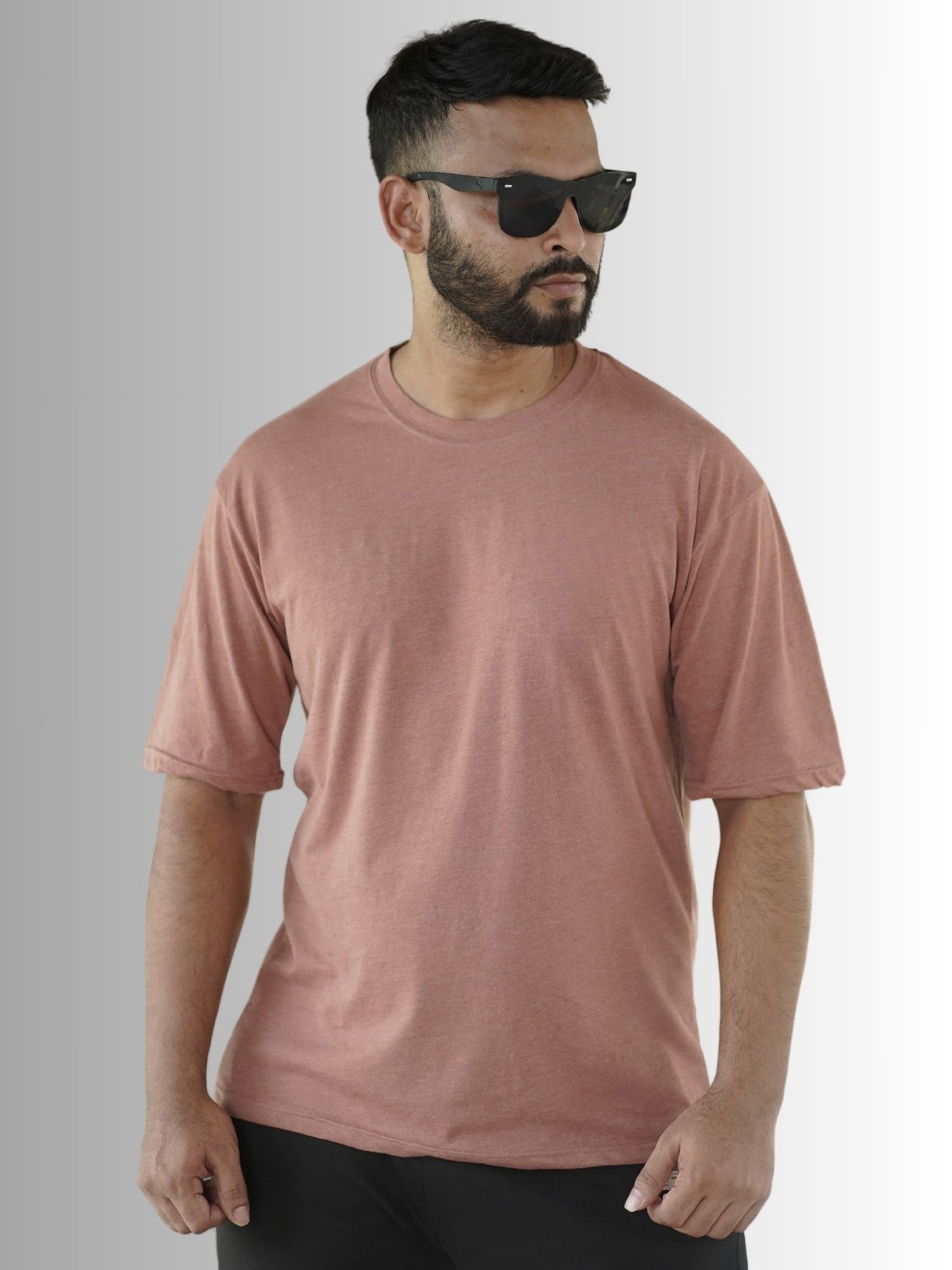 Round Neck ARAM Drop Shoulder | Brown