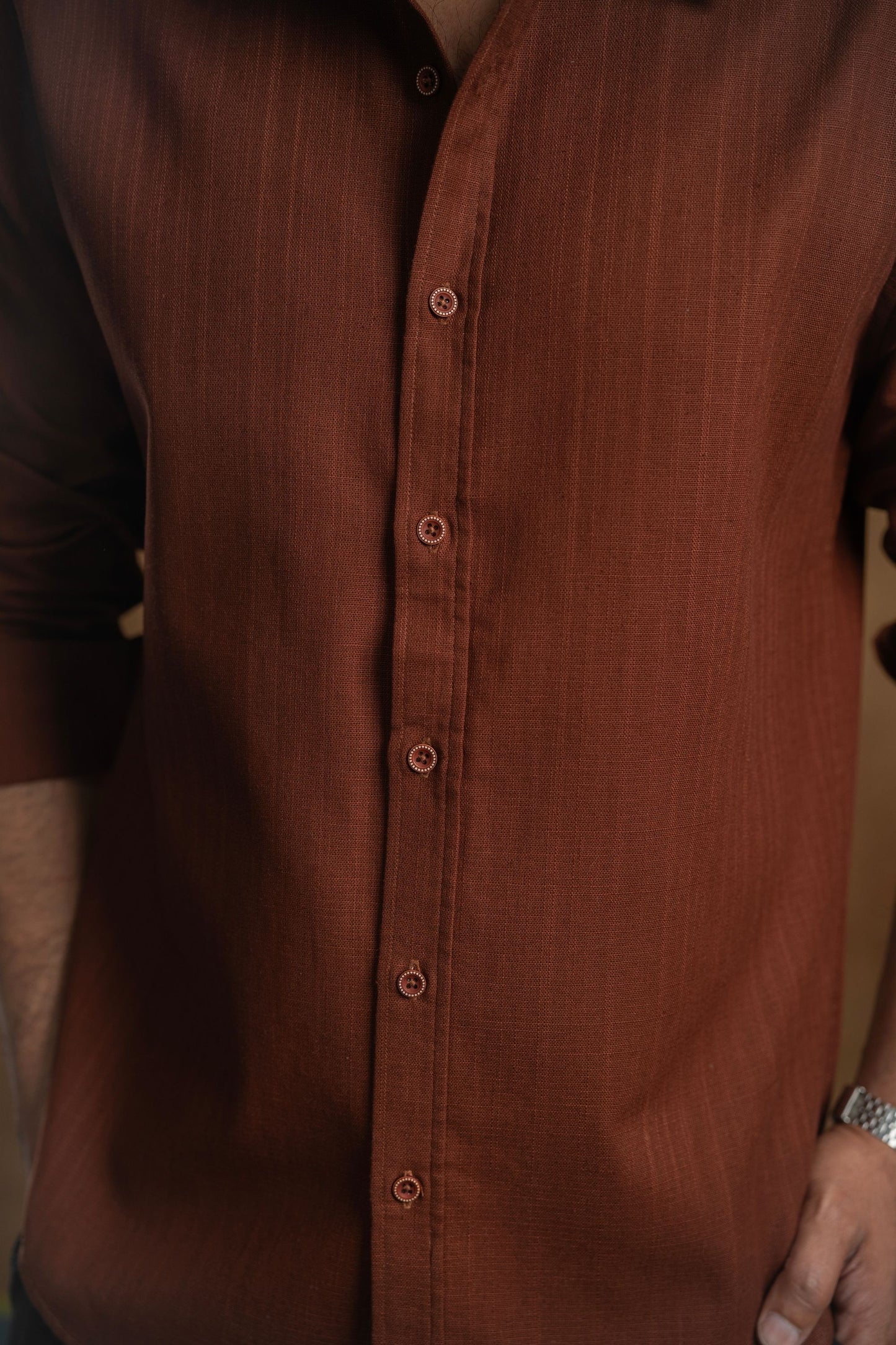 The Rust Edge –Brown Essential Shirt