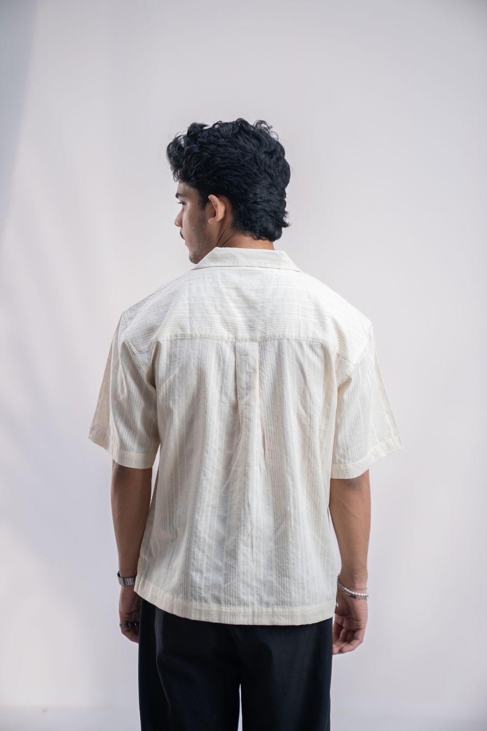 Raw Canvas | Cuban Collar Boxy Shirt