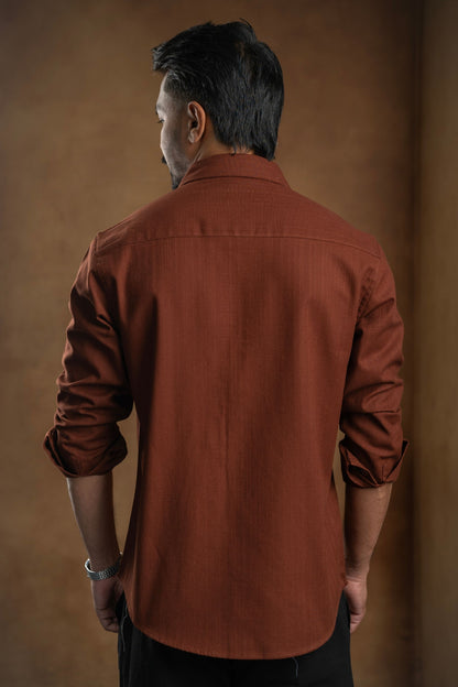 The Rust Edge –Brown Essential Shirt