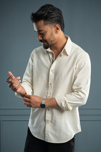 The Refined Off-White  Shirt