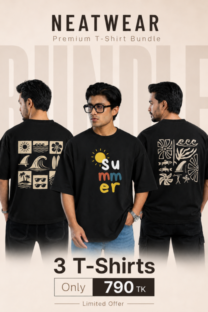 3 T-Shirts Bundle  Only 790 TK