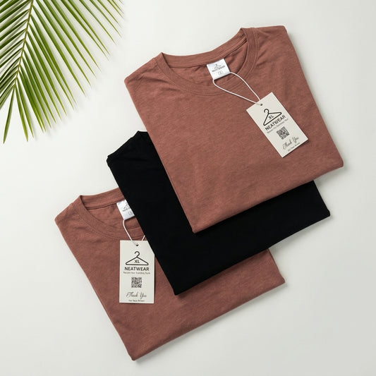3 Regular T-Shirts Bundle  Only 480 TK