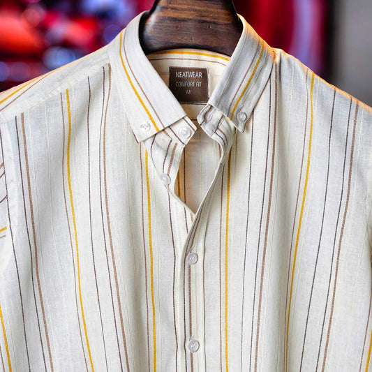 Sandstone striped shirt
